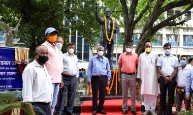 सीसीएल में डॉ.बाबा साहेब अम्बेडकर उद्यान का उद्घाटन, रक्तदान शिविर आयोजित