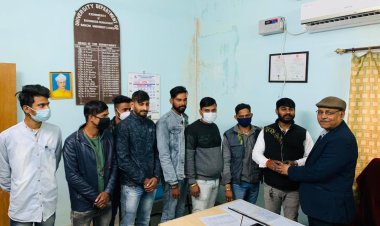 एनएसयूआई ने किया आईएमएस के निदेशक का स्वागत