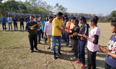 कबड्डी खेल के नये कोर्ट का उद्घाटन