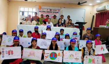 विश्व यक्ष्मा दिवस पर जीबीएम कॉलेज की एनएसएस इकाई द्वारा पोस्टर बनाओ प्रतियोगिता का आयोजन