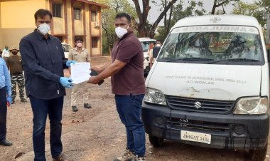 मारवाड़ी युवा मंच ने जिला प्रशासन को उपलब्ध कराया एम्बुलेंस