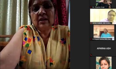 यूनिसेफ और एनएसएस के संयुक्त सौजन्य से होम आइसोलेशन तकनीक विषयक वेबीनार आयोजित