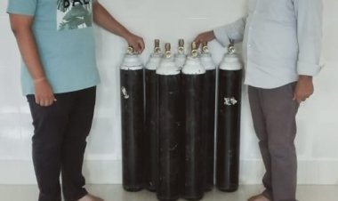 भगेरिया फांउडेशन 14 व श्री शिरडी साईं भक्त मंडल ने 19 ऑक्सीजन सिलेंडर उपलब्ध कराया