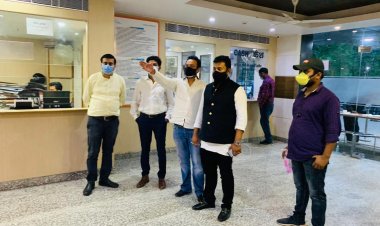 राज अस्पताल में भर्ती कोरोना संक्रमित मरीजों का प्रोफेशनल कांग्रेस ने लिया जायजा