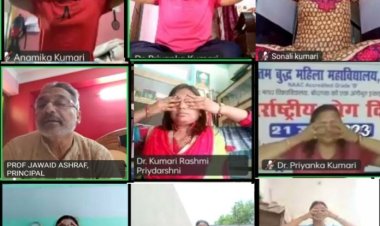 जीबीएम कॉलेज की एनसीसी एवं एनएसएस इकाइयों द्वारा अॉनलाइन योग शिविर-सह-विचारगोष्ठी का आयोजन