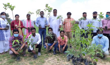 भारतीय जनतंत्र मोर्चा ने ग्रामीण क्षेत्र में किया पौधारोपण