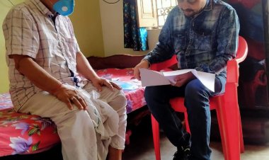 शहीद पत्रकार आशुतोष चौधरी के परिजनों से मिले एआइएसएम जेडब्लुए के प्रदेश प्रभारी प्रीतम भाटिया