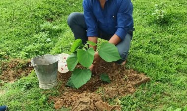 छात्र क्लब पर्यावरण मंच पौधारोपण के लिए लोगों को कर रहा जागरूक