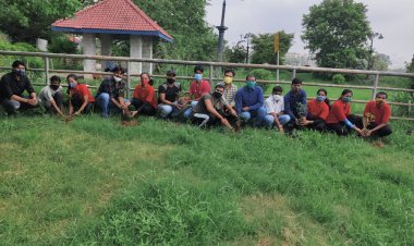 ओलंपिक दिवस पर जिम्नास्टिक खिलाड़ियों ने किया पौधारोपणl