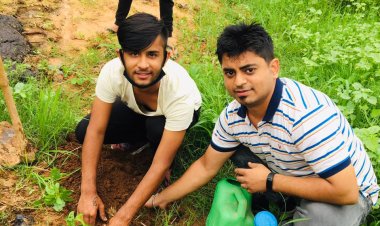 गुरुनानक सेवक जत्था ने ब्रम्हाकुमारी आश्रम में किया पौधारोपण