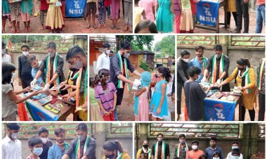 कांग्रेस की राष्ट्रीय सचिव दीपिका पांडेय सिंह के जन्मदिन पर एनएसयूआई ने बच्चों संग बांटी खुशियां
