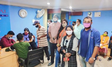 एनएसयूआई ने 240 लोगों का कराया टीकाकरण