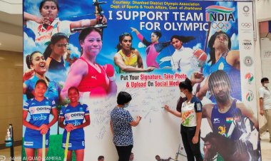 अंतर्राष्ट्रीय ओलम्पिक दिवस पर टीम इंडिया के सपोर्ट में जिला ओलम्पिक संघ का हस्ताक्षर अभियान