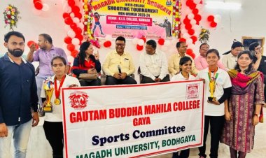 एमयू के इंटर कॉलेज शूटिंग टूर्नामेंट-2023 में जीबीएम काॅलेज की नेहा कुमारी को प्रथम स्थान
