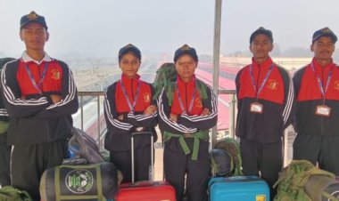 रिपब्लिक-डे परेड से वापसी पर एनसीसी कैडेट्स का गर्मजोशी के साथ हुआ स्वागत