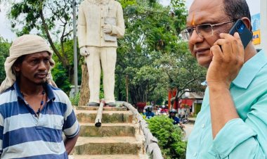 हरमू स्थित कार्तिक उरांव चौक के सौंदर्यीकरण के लिए उप महापौर ने की पहल