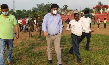 स्वतंत्रता दिवस समारोह को लेकर डीसी ने मुख्य कार्यक्रम स्थल पर व्यवस्थाओं का लिया जायजा