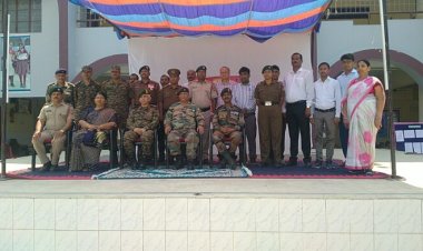 संयुक्त वार्षिक प्रशिक्षण शिविर का ब्रिगेडियर ने किया निरीक्षण