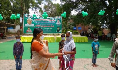 लालू प्रसाद यादव के जन्मदिन पर राजद नेत्री रानी कुमारी ने मास्क