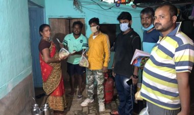 प्रदेश प्रोफेशनल कांग्रेस कमेटी के सौजन्य से जरूरतमंदों के बीच खाद्यान्न वितरण