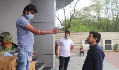 प्रेस क्लब रांची में पत्रकारों का स्क्रीनिंग जांच किया गया