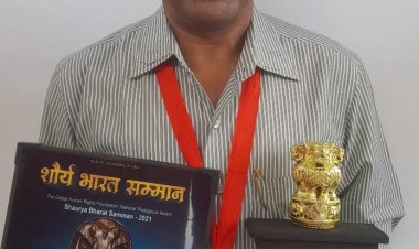 शौर्य भारत सम्मान से नवाजे गए तुषार कांति शीट