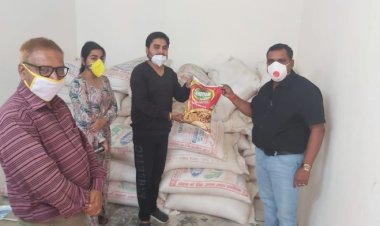 अखिल भारतीय कायस्थ महासभा ने स्वास्थ्य मंत्री को सौंपा 25 क्विंटल आटा