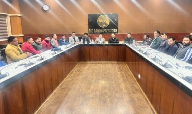रांची प्रेस क्लब के नवनिर्वाचित पदधारियों और कार्यकारिणी समिति के सदस्यों की पहली बैठक