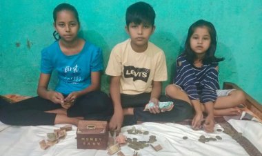 देवघर : रामपुर मुहल्ले के बच्चों ने गुल्लक फोड़ दिये सैंकड़ो रुपये दान