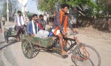 दिल्ली से रिक्शा चलाकर अपने परिवार के साथ बेगूसराय जा रहे मजदूरों ने सुनाई अपनी आपबीती….