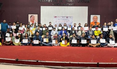 मेकाॅन काॅलोनी में निकली अक्षत कलश यात्रा