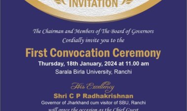 सरला बिरला विवि का पहला दीक्षांत समारोह, 23 छात्रों को मिलेगा गोल्ड मेडल