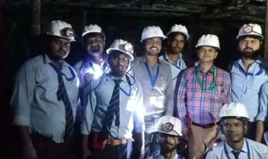 इक्फ़ाई विश्वविद्यालय के बी.टेक और डिप्लोमा के छात्रो का सीसीएल खानों में औद्योगिक दौरा