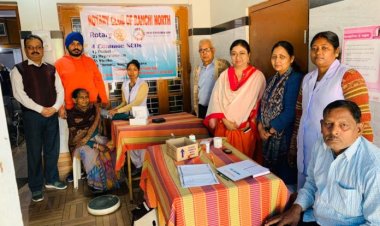 रोटरी क्लब ऑफ रांची नाॅर्थ का नि: शुल्क चिकित्सा जांच शिविर आयोजित