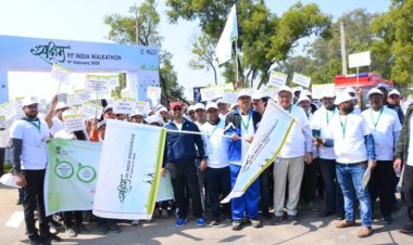 वातावरण तथा ईंधन संरक्षण हेतु रांची के 1200 प्रतिभागियों ने की पदयात्रा