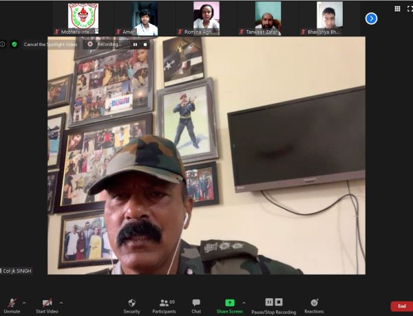 मदर्स इंटरनेशनल स्कूल में वेबीनार आयोजित