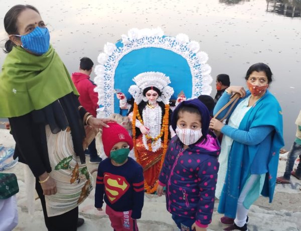 अनंतपुर-निवारणपुर जगधात्री पूजा समिति ने किया प्रतिमा विसर्जित