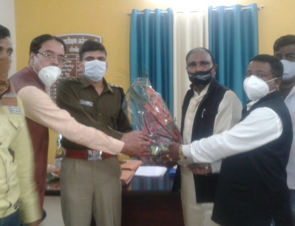 सर्वधर्म सद्भावना समिति का प्रतिनिधिमंडल मिला कोतवाली के नए एएसपी से