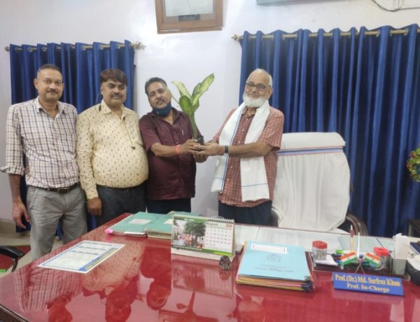 मिर्जा गालिब कॉलेज के नवनियुक्त प्राचार्य का भव्य स्वागत किया गया:- राधेकांत शर्मा