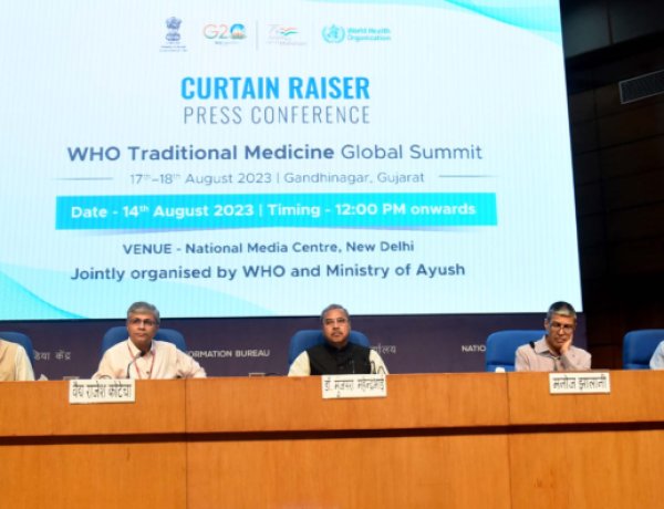 पारंपरिक चिकित्सा पर पहला ग्लोबल शिखर सम्मेलन, विश्व स्वास्थ्य संगठन और आयुष मंत्रालय मिलकर करेंगे मेज़बानी