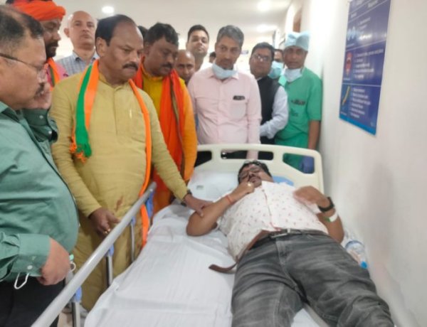 सचिवालय घेराव में घायल भाजपाइयों का पारस में हुआ प्राथमिक उपचार