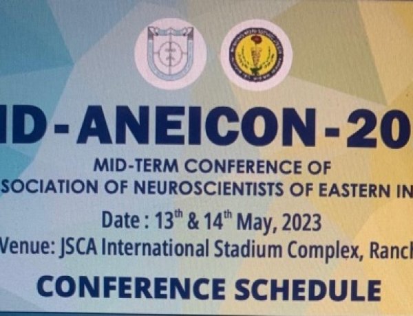 MID-ANEICON-2023 के तहत राँची में १३ मई को जुटेंगे पूर्वी भारत के न्यूरोसाइंटिस्ट