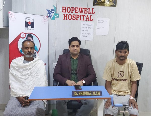 होपवेल हॉस्पिटल में पेट के कैंसर से पीड़ित मरीज का हुआ सफल ऑपरेशन