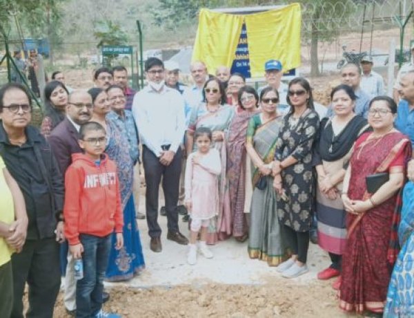 रोटरी गया सिटी द्वारा वाटर कंजर्वेशन सिस्टम का किया गया निर्माण