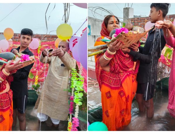 चैती छठ के अंतिम दिन छठव्रती ने उगते भगवान भास्कर को किया अर्ध्य अर्पण, चार दिवसीय छठ महापर्व का हुआ सम्पन्न