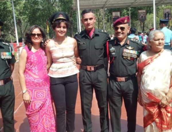 कर्नल पिता का बेटा सृजल बना सेना में लेफ्टिनेंट