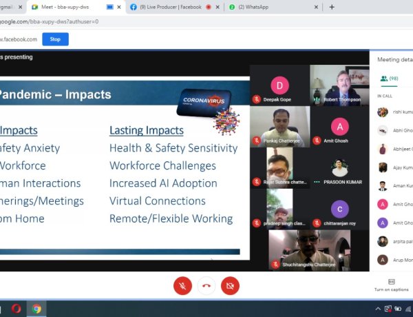 आरकेडीएफ विश्वविद्यालय के वेबीनार में बोले प्रो.थाॅमसन, धैर्य रखें,” लाॅकडाउन के बाद स्थितियां होगी सामान्य