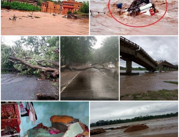 यास : ३१ साल पुराना रिकॉर्ड टूटा,कहीं गिरे दीवार और पेड़ तो कहीं बहे पुल और गाड़ियाँ