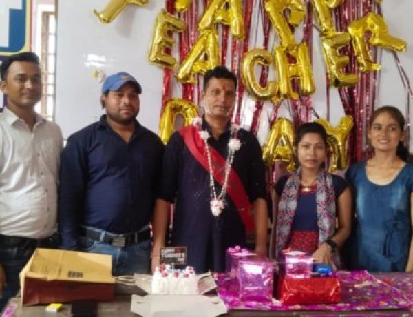 संकल्प टेट क्लासेज में हर्षोल्लास के साथ मनाया गया शिक्षक दिवस:-नागेन्द्र कुमार