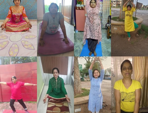 मारवाड़ी युवा मंच जागृति महिला शाखा ने किया योगाभ्यास